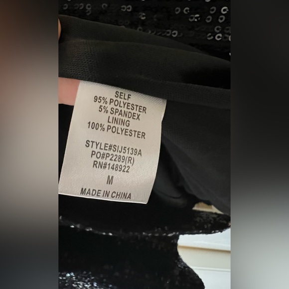 Black sequin blazer - Picture 3 of 3